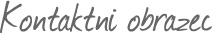 Kontaktni obrazec
